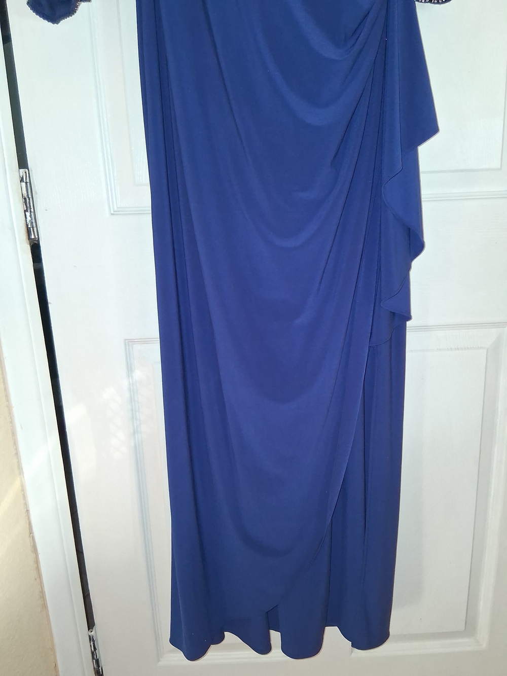 Vintage Y2K Kathy Roberts R&M Richards Royal Blue 2pc Dress & Jacket Set Size 16 - Picture 3 of 16